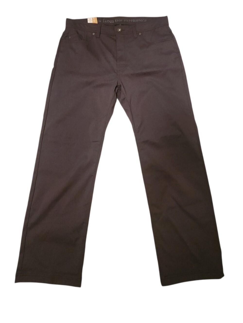 prAna Brion Pants Men's 36x30 Charcoal Slim Fit Stretch Zion Hiking NWT